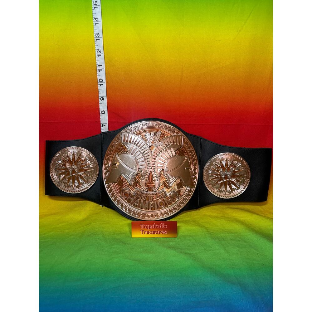 WWE Tag Team Champion Belt 2010 Child Size Black Belt Replica Wrestling Toy